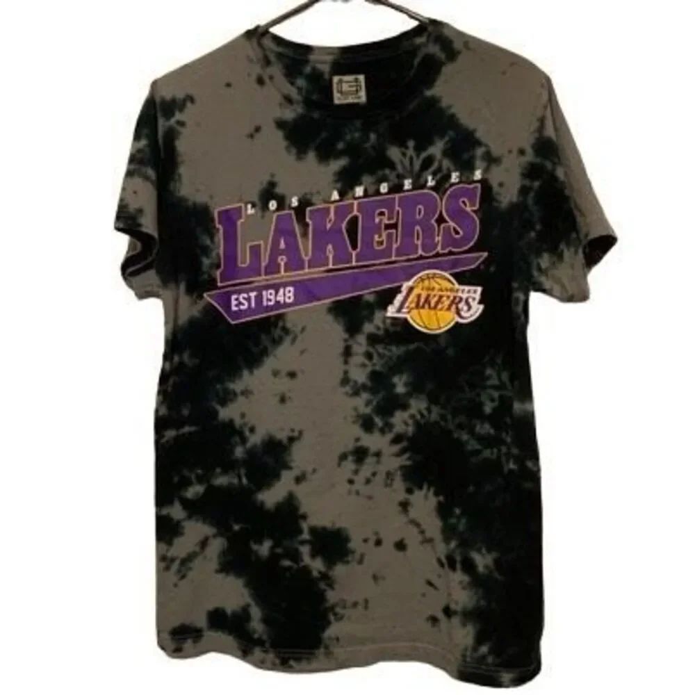 Los Angeles Lakers Size Medium Tie-Dye T-Shirt